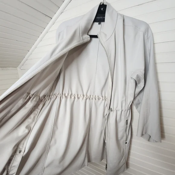Lafayette 148 Modal Blend Zip Front Utility Jacket Size S - Picture 2 of 12